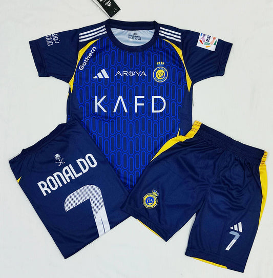 Ronaldo 2025 Al Nassr Blue ⚽ Football Kit - KIDS