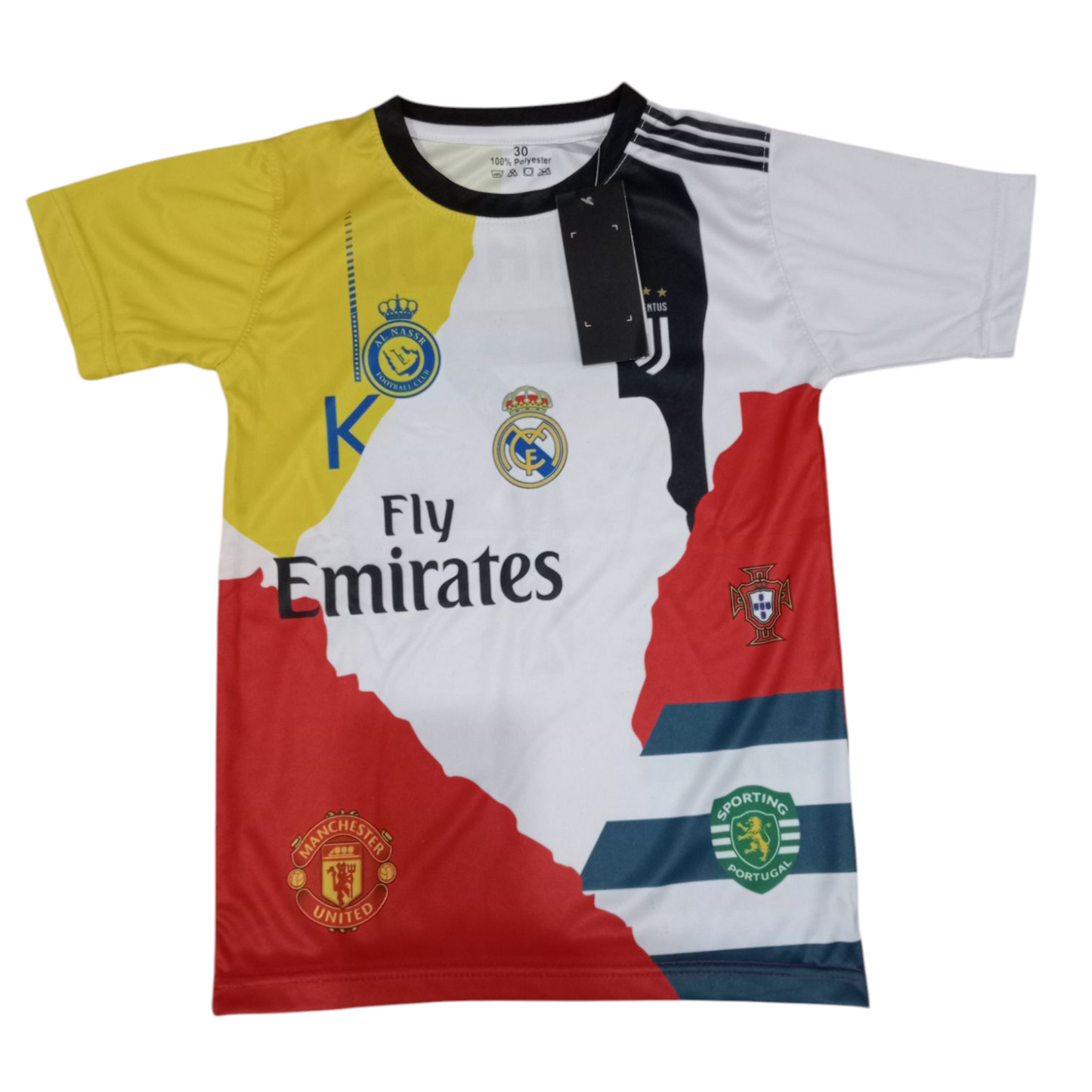 RONALDO All Club Logos Football Kit ⚽ Summer Jersey