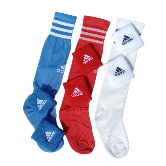Football Socks & Wrist Band Set⚽ - PACK OF 3 - 5 To 13 Years
