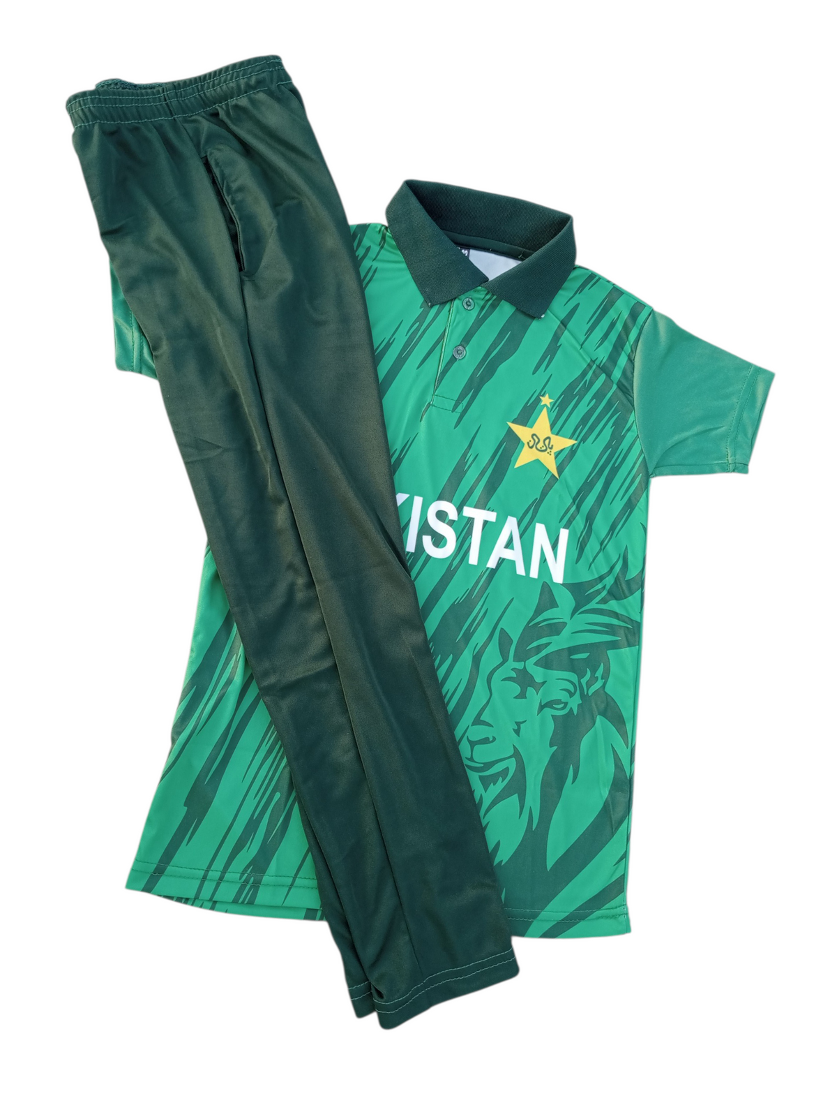 Pakistan T20 Cricket Kit For Kids Articals 2026 T-shirt & Trouser