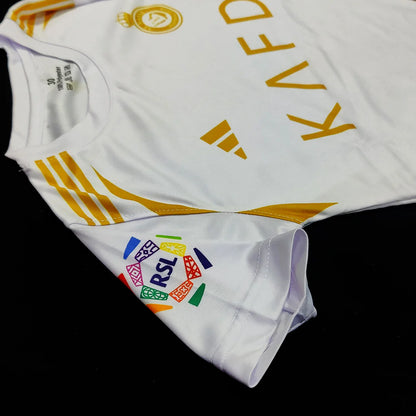 Ronaldo 2025 Al Nassr Golden White ⚜️⚽ Football Kit - KIDS