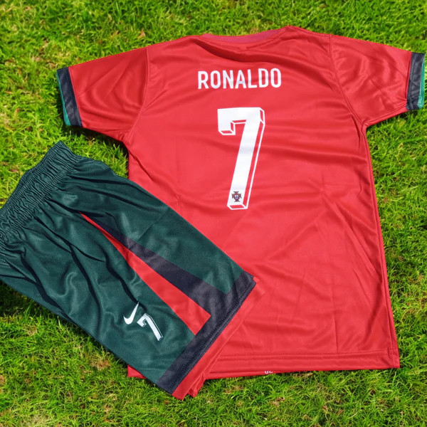 PORTUGAL 2025 - Kids RONALDO Football Kit ⚽ Premium Quality Summer Jersey