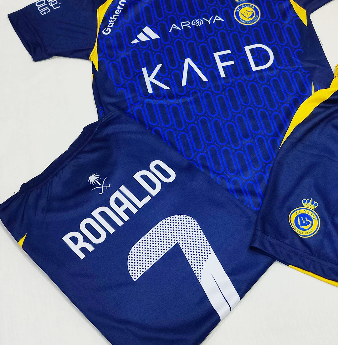 Ronaldo 2025 Al Nassr Blue ⚽ Football Kit - KIDS