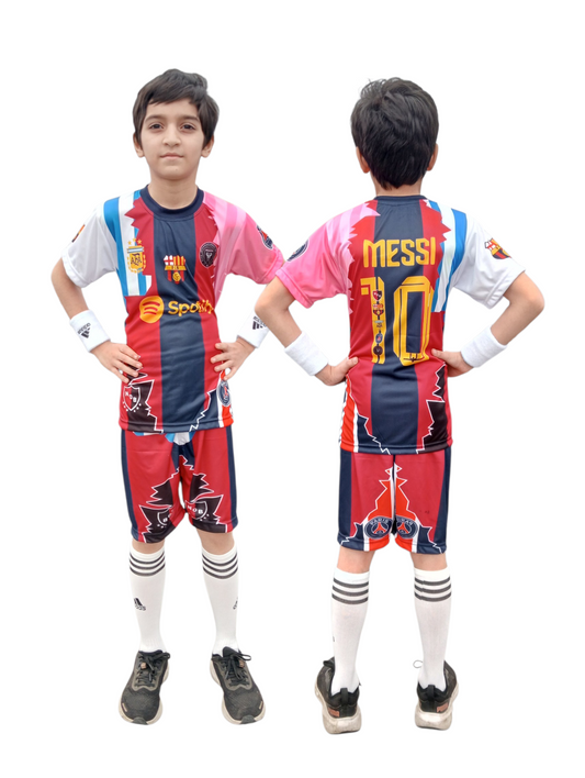 MESSI All Club Logos Football Kit ⚽ Sports Jersey