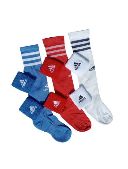 Football Socks & Wrist Band Set⚽ - PACK OF 3 - 5 To 13 Years