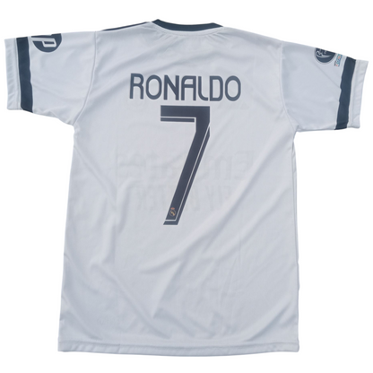 Ronaldo ⚽ Real Madrid White 2025 💜 Football Kit ⚽ Summer Jersey