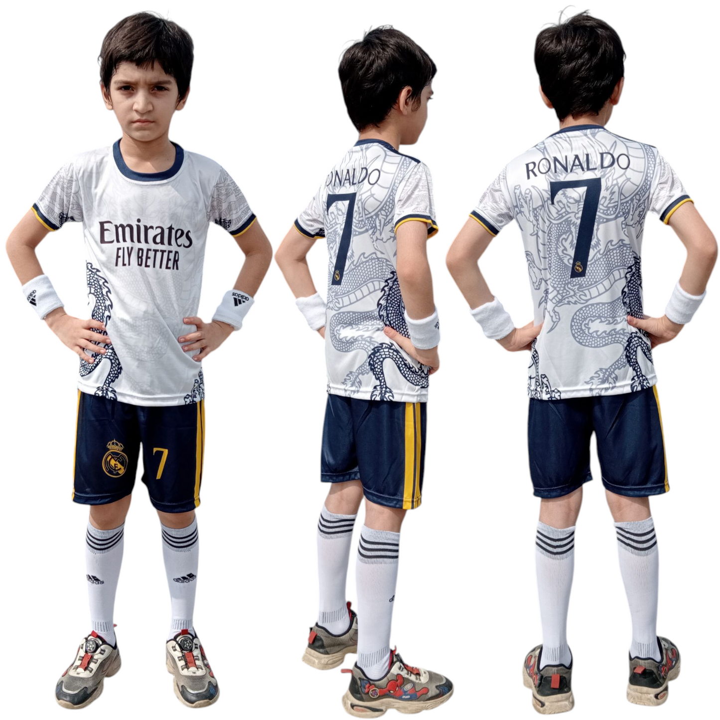Ronaldo Dragon Football Kit White ⚽ Football Kit