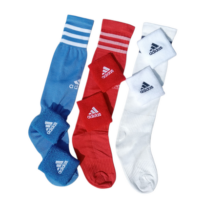 Football Socks & Wrist Band Set⚽ - PACK OF 3 - 5 To 13 Years