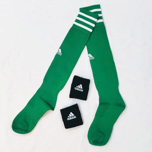 Football Socks & Wristbands Set⚽ - GREEN - 5-13 Years