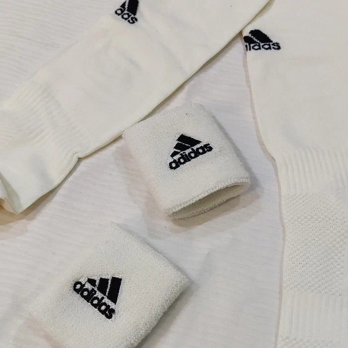 Football Socks & Wristbands Set⚽ - WHITE  5-13 Years