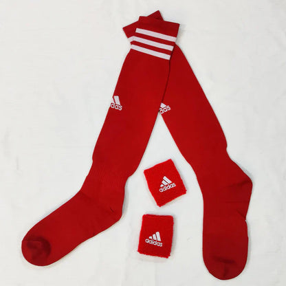 Football Socks & Wristbands Set⚽ - RED  5-13 Years