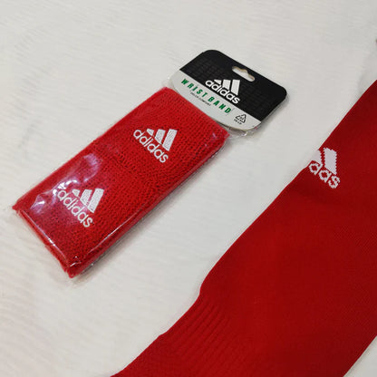 Football Socks & Wristbands Set⚽ - RED  5-13 Years