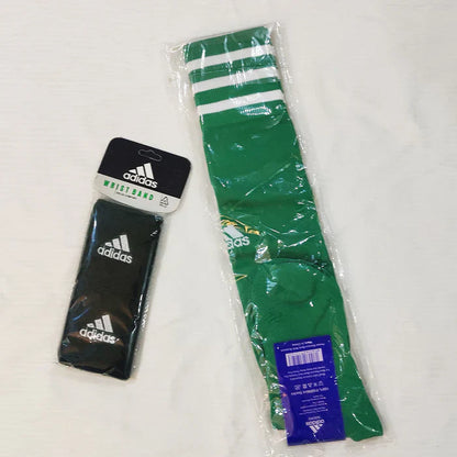 Football Socks & Wristbands Set⚽ - GREEN - 5-13 Years
