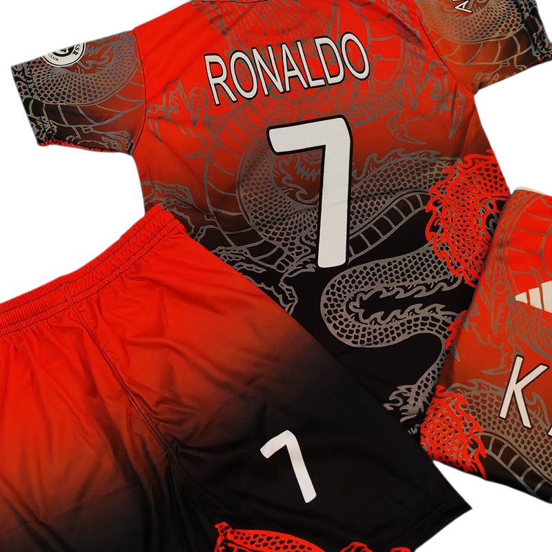 Red Dragon Legacy ⚽ | Cristiano Ronaldo Kids Football Kit 💜