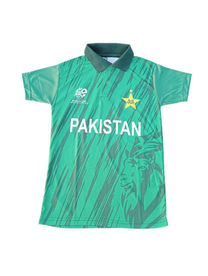 Pakistan T20 Cricket Kit For Kids Articals 2026 T-shirt & Trouser